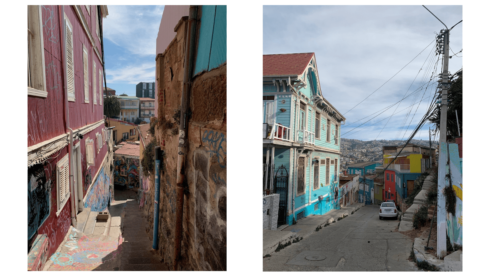 Colorful buildings of Valparaiso